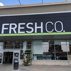 FreshCo - Outside the front from the parking lot in July 2018