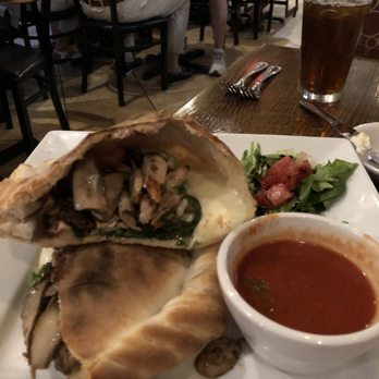 Rosedale Brick Oven - Chicken sandwich with mozzarella, spinach & mushrooms - Italian Near Me - Naples, Florida Rosedale Brick Oven - Chicken sandwich with mozzarella, spinach & mushrooms - Italian Near Me - Naples, Florida