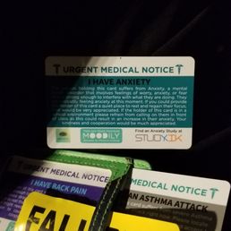 Some of my disabilities, specifically the ones pertaining to this experience.