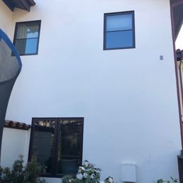 Before and after photos. Before= no trim above window Before and after photos. Before= no trim above window