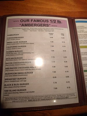 Menu photo 7 Amber Inn Bar & Grill Eau Claire, WI