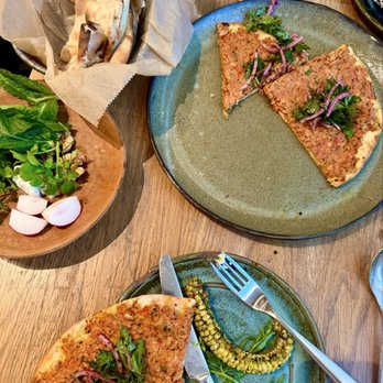 Rumi's Kitchen - Colony Square - The chicken harissa flat bred - Persian/Iranian Near Me - Atlanta, Georgia