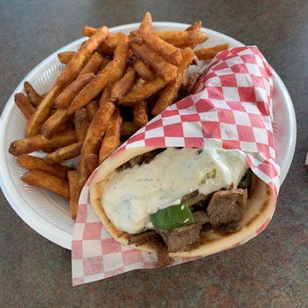 Mixed Grill Gyros - Beef and lamb gyro with seasoned fries. - Greek Near Me - La Vergne, Tennessee Mixed Grill Gyros - Beef and lamb gyro with seasoned fries. - Greek Near Me - La Vergne, Tennessee