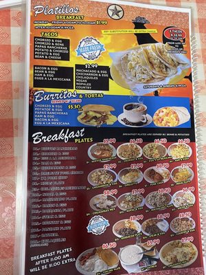 Menu photo 6 La Comarca San Antonio, TX