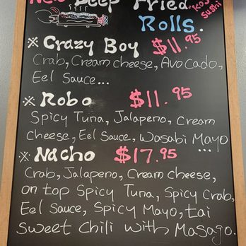 Koji Sushi - Denton - New items board - Sushi Bars Near Me - Denton, Texas