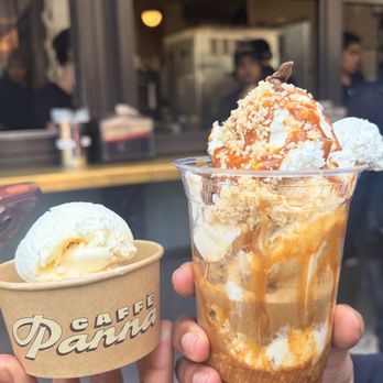 Caffè Panna - Passion fruit icecream and caramel sundae - Ice Cream & Frozen Yogurt Near Me - New York, New York Caffè Panna - Passion fruit icecream and caramel sundae - Ice Cream & Frozen Yogurt Near Me - New York, New York