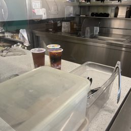 My drinks just sitting there but no one there to call my number.