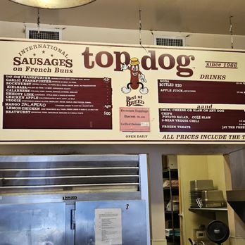 Top Dog - Menu - Hot Dogs Near Me - Oakland, California