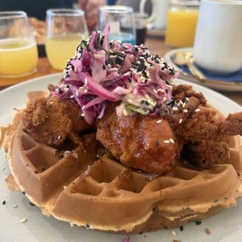 SKD Kitchen And Drinks - Korean chicken n waffles!! Sooooo good - Pizza Near Me - Saint Pete Beach, Florida