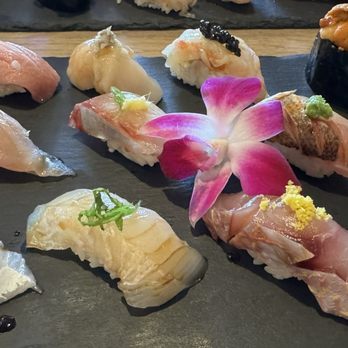 Toyosu - PREMIUM OMAKASE NIGIRI - absolutely delicious and served with pickled wasabi - Sushi Bars Near Me - Walnut Creek, California