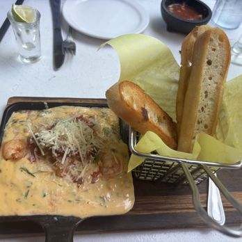 Acapulco Restaurant & Cantina - QUESO WITH SHRIMP AND SPINACH - Mexican Near Me - Costa Mesa, California