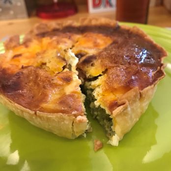 Cafe Zuri - Jalapeno cheddar bacon quiche. (When you m/w anything with bacon the meat turns mushy, as does the crust) - Coffee & Tea Near Me - Denver, Colorado