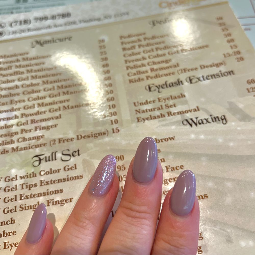 UV GEL TIP EXTENSIONS DONE BY Fei. 95.00 (before tip) With choice of 1 or 2 colors.