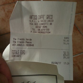 Antico Caffè Greco - Ovviamente non ci torno più - it's a rip-off do not go there - Cafes Near Me - Rome, RM