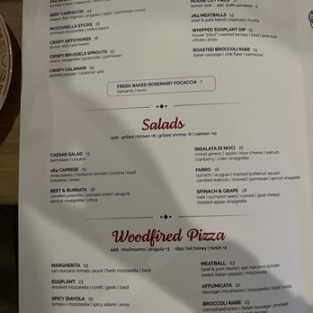 264 Fresco - Italian Near Me - Carlsbad, California