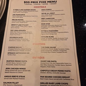 The Park at 14th - Restaurant week menu - Bars Near Me - Washington, DC, District of Columbia