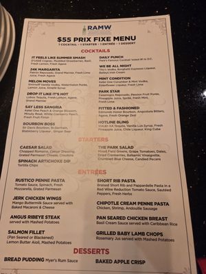 Menu photo 1 The Park at 14th Washington, DC, DC