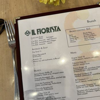Il Fiorista - Menu - Cocktail Bars Near Me - New York, New York