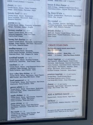 Menu photo 1 Rocky Mountain Flatbread Co Canmore, AB Menu photo 1 Rocky Mountain Flatbread Co Canmore, AB