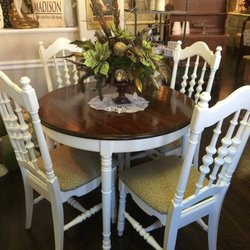 Home Sweet Home - Painted dining set w/refinished tabletop
