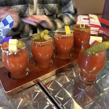 Seneca Street Brew Pub - Bloody Mary flight - Brewpubs Near Me - Manlius, New York Seneca Street Brew Pub - Bloody Mary flight - Brewpubs Near Me - Manlius, New York
