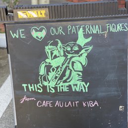 a sign that says we love our paternian friends this is the way
