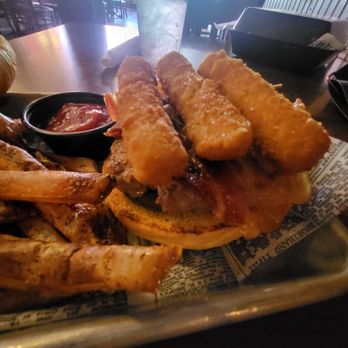 Brisket n Bourbon - Ranch burger with fries - Barbeque Near Me - Abingdon, Virginia