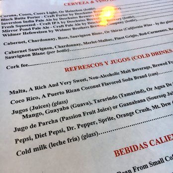 Boriken Restaurant - Drinks - Puerto Rican Near Me - Beaverton, Oregon