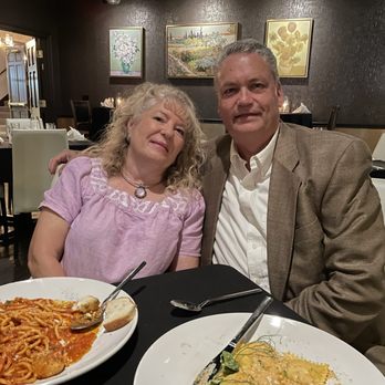 Prima Italia - A birthday treat at Prima.   Beautiful pasta with shrimp and scallops(perfectly cooked)/ lobster ravioli. - Italian Near Me - Fort Smith, Arkansas