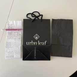 Receipt and bags