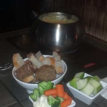 The Melting Pot - Towson - Cheddar cheese fondue with french bread, honey wheat bread, broccoli, carrots, cauliflower, and apple chunks to dip - Fondue Near Me - Towson, Maryland The Melting Pot - Towson - Cheddar cheese fondue with french bread, honey wheat bread, broccoli, carrots, cauliflower, and apple chunks to dip - Fondue Near Me - Towson, Maryland