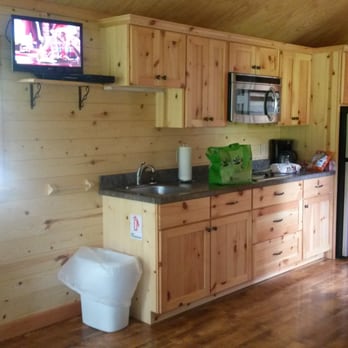 Hersheypark Camping Resort - Kitchen area inside cabin - Campgrounds Near Me - Hummelstown, Pennsylvania Hersheypark Camping Resort - Kitchen area inside cabin - Campgrounds Near Me - Hummelstown, Pennsylvania