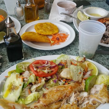 Boater's Grill - Grilled snapper. Tostones are additional. - Seafood Near Me - Key Biscayne, Florida Boater's Grill - Grilled snapper. Tostones are additional. - Seafood Near Me - Key Biscayne, Florida