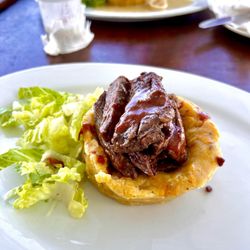 Waikiki Sea Food & Oyster Bar - Mofongo with Skirt Steak ( Churrasco).