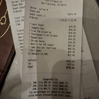 Copra - Bill - Indian Near Me - San Francisco, California