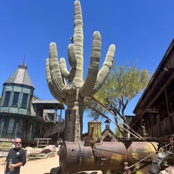 Goldfield Ghost Town - HUGE cactus - Landmarks & Historical Buildings Near Me - Apache Junction, Arizona