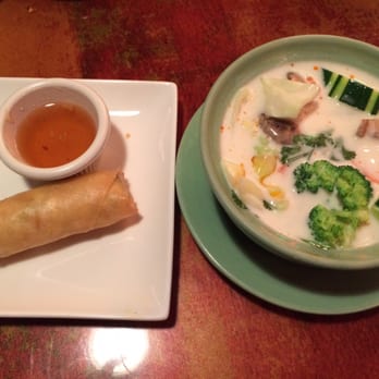 Thai Cuisine - Veggie spring rolls and tom Kha soup - Thai Near Me - Pittsburgh, Pennsylvania Thai Cuisine - Veggie spring rolls and tom Kha soup - Thai Near Me - Pittsburgh, Pennsylvania