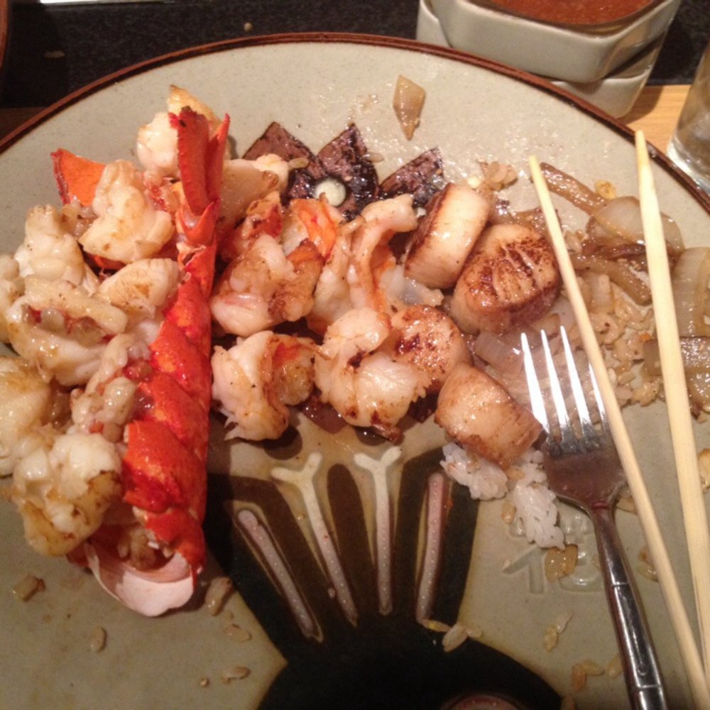 Benihana - Ocean Treasure (Lobster tail, shrimp & scallops) - Sushi Bars Near Me - Maple Grove, Minnesota
