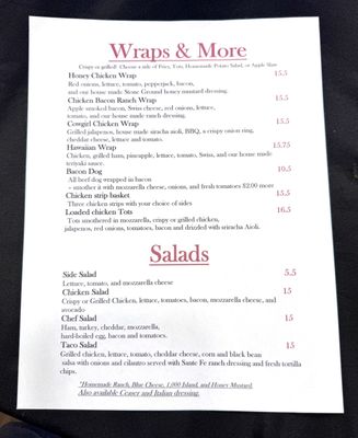 Menu photo 8 Broken Barrel Stanfield, OR