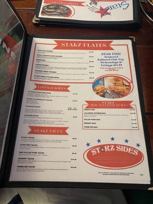 Menu photo 2 Starz American Bar and Grill Mesa, AZ Menu photo 2 Starz American Bar and Grill Mesa, AZ