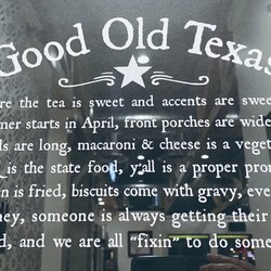 Chicken Express - Cute sign inside. God bless Texas.