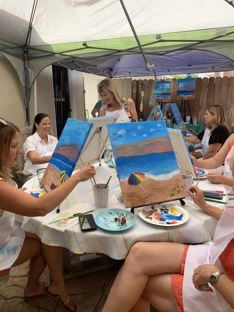 PAINT PARTY 73 Photos Paint & Sip Huntington Beach, CA Phone