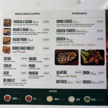 Burns Road - menu - Burgers Near Me - Tustin, California