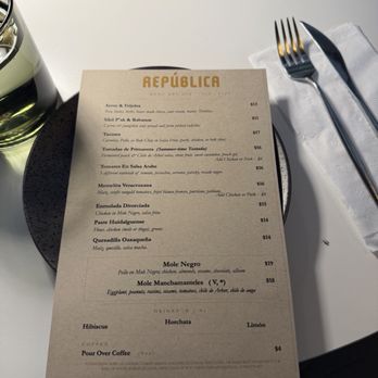 Republica - Menu - Mexican Near Me - Portland, Oregon