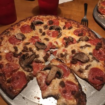 McSaltys Pizza Cafe - Cauliflower crust with pepperoni, beef and mushrooms. - Pizza Near Me - Springfield, Missouri McSaltys Pizza Cafe - Cauliflower crust with pepperoni, beef and mushrooms. - Pizza Near Me - Springfield, Missouri