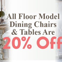 Interior Fabrics - For October 2020 all Floor Model Dining Tables and Chairs are on Sale 20% Off!