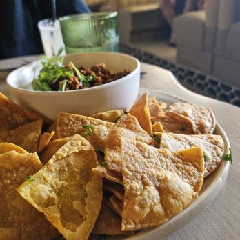 Luna Bistro Cafe - Queso Con Carne Dip - New American Near Me - Long Beach, California