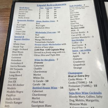 The Chowder Barge - drinks - Seafood Near Me - Wilmington, California