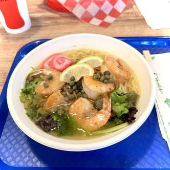 Five Star Shrimp - Shrimp ramen with added lemon & butter, yum! - Seafood Near Me - Honolulu, Hawaii