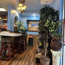 Entry area with Mediterranean goods